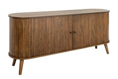 Retro Sideboard VALHALLA WOOD 160cm smoked Eichenholz Schiebetüren