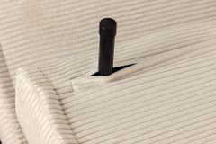 Retro Schlafsessel SMART MULTIFUNCTION 100cm beige Cord Bettfunktion inkl. Kissen