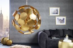 Moderne Design Hängeleuchte INFINITY HOME 65cm gold Pendelleuchte