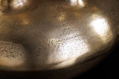 Handgefertigte Vase KIYA 35cm gold mit sieben Öffnungen Blumenvase