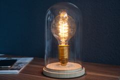 Industrial Tischlampe EDISON 22cm Glühbirne Tischleuchte