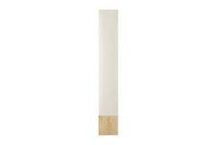 Moderne Stehlampe AGAPUNE 120cm weiß hellbraun Bambusfuß Stoffschirm