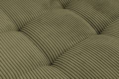 Moderne XXL Wohnlandschaft KENT 305cm grün Cord Bigsofa inkl. Hocker Federkern