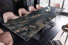 Ausziehbarer Esstisch EUPHORIA 180-220-260cm taupe Keramik made in Italy