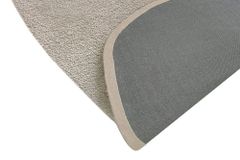 Design Teppich ORGANIC 180x120cm taupe Hochflor Indoor-Teppich organische Form