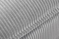 Großer Sitzhocker HEAVEN 100cm hellgrau Cord Federkern Sofahocker abnehmbarer Bezug
