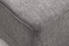 Großes Sofa LOFT 210cm grau Vogue Velours Samt 3-Sitzer Couch Taschenfederkern