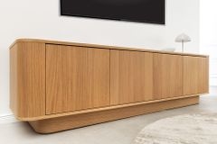 Modernes TV-Board VALHALLA WOOD 180cm natur Eichenholz Lowboard mit Stauraum