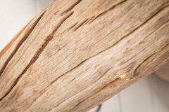 Handmade Stehlampe ROUSILIQUE 180cm beige Treibholzlampe Leinenschirm Baumstamm