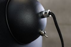 Stehlampe BIG STUDIO 170cm schwarz Blattgold-Optik Industrial Design