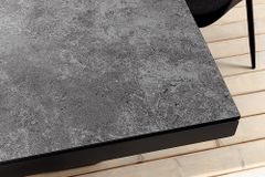 In- und Outdoor Esstisch GALAXIE 200cm anthrazit Keramik Aluminium wetterfest