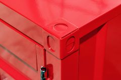 Container-Schrank GLOBETROTTER 50cm rot Metall Nachttisch Beistellschrank