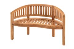 Massive Gartenbank EMPIRE TEAK 120cm natur Teakholz