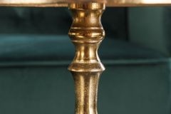 Barock Beistelltisch SAVOY 55cm gold Metall Dreibein rund Vintage
