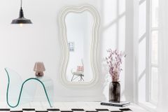 Design Wandspiegel ALICE II 100cm weiß