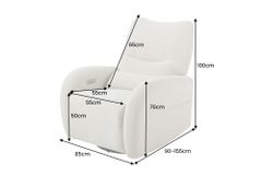 Elektrischer Kinosessel PRIORITY beige inkl. Kissen 360° drehbar mit USB-Anschluss