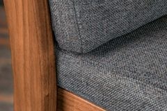 Outdoor Gartenstuhl KOPENHAGEN anthrazit braun Akazie honey finish inkl. Kissen stapelbar