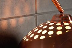 Ausziehbare Bogenlampe LOUNGE DEAL 170-210cm kupfer Stehlampe