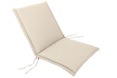 Outdoor Kissen ROG 46x97cm beige Sitzkissen Polster-Auflage für Niedriglehner