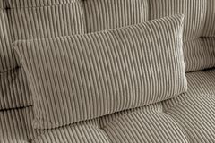 Modernes Schlafsofa JAZZ 190cm greige Cord 3-Sitzer Couch