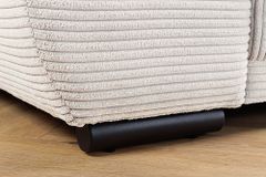 Modernes XXL Sofa ELEGANCIA 285cm champagner beige Cord inklusive Kissen Bigsofa