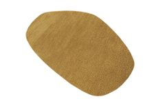 Design Teppich ORGANIC 180x120cm senfgelb Hochflor Indoor-Teppich organische Form