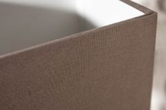 Handgearbeitete Treibholz Tischleuchte EUPHORIA 45cm braun mit Leinenschirm