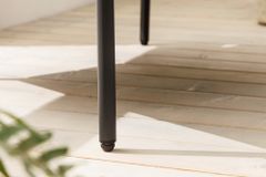 In- und Outdoor Lounge-Sessel UNIQUE 70cm schwarz braun grau Aluminium inkl. Kissen