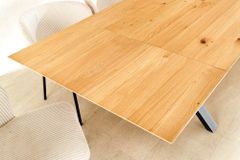 2er Set Ansteckplatten WILD OAK 50cm natur Wildeiche Verlängerung Schweizer Kante