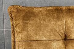 Schlafsofa JAZZ 190cm senfgelb Samt 3-Sitzer Couch
