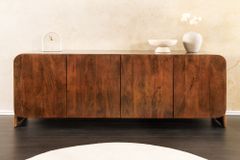 Massives Sideboard BRASIL 175cm braun Mangoholz sechs Fächer