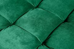 Design Hocker COZY VELVET 80cm smaragdgrün Samt goldene Füße