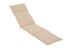 Outdoor Kissen ROG 45x186cm beige Sitzkissen Polster-Auflage für Deckchair