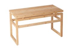 Design Sitzbank LAGOON SPA 75cm Bambusholz Badezimmerbank