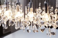 Extravagante Hängelampe DIAMONDS XL 120cm Kristall Lampe mit 9 Leuchten