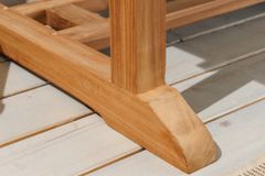 Ausziehbarer Gartentisch EMPIRE TEAK 170-230cm natur Teakholz massiv wetterfest