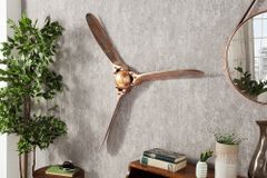 Authentische Wanddekoration SCREW III 97cm kupfer geflammt Flugzeug Propeller