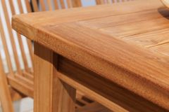 Massiver Gartentisch EMPIRE TEAK 180cm natur Teakholz