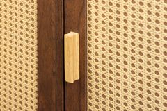 Design Sideboard VIENNA 120cm braun Wiener Geflecht Kommode