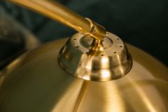 Elegante Bogenlampe LOUNGE DEAL 205cm gold Stehlampe