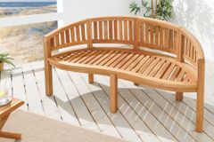Massive Gartenbank XXL EMPIRE TEAK 150cm natur Teakholz