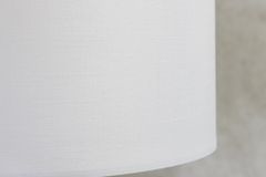 Design Tischlampe ROUSILIQUE 60cm natur weiß rund Treibholz handgearbeitet