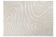 Design Teppich WAVE 240x170cm creme beige 3D-Effekt