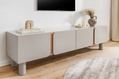 TV-Lowboard COSMO 180cm kaschmir beige Eiche Soft Close Stauraum