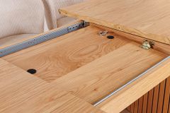 Ausziehbarer Esstisch VALHALLA WOOD 220-280cm natur Eichenholz