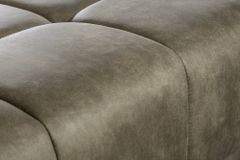 Big Sofa ELEGANCIA 285cm taupe Microfaser XXL Couch inkl. Kissen Federkern