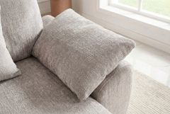 Stilvolles Big Sofa SOHO 260cm beige Chenille 4-Sitzer Couch mit Wellenunterfederung