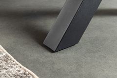 Ausziehbarer Esstisch WILD 160-200cm braun Wildeichen-Design schwarz Baumkante