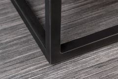 Handgefertigtes Sideboard CROCO 180cm grau schwarz Mangoholz mit 3D Schnitzereien massiv Metall