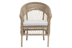 In- und Outdoor Garten-Set ELYSEE natur taupe Polyrattan Aluminium inkl. Tisch Kissen